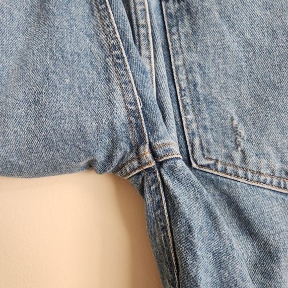 AGOLDE Revolve "Jamie" Distressed High Rise Straight in Arrival Wash Size 25 - Picture 11 of 16